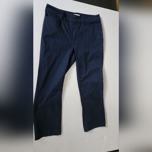Anne Taylor LOFT - Women's Croppy Navy Pants